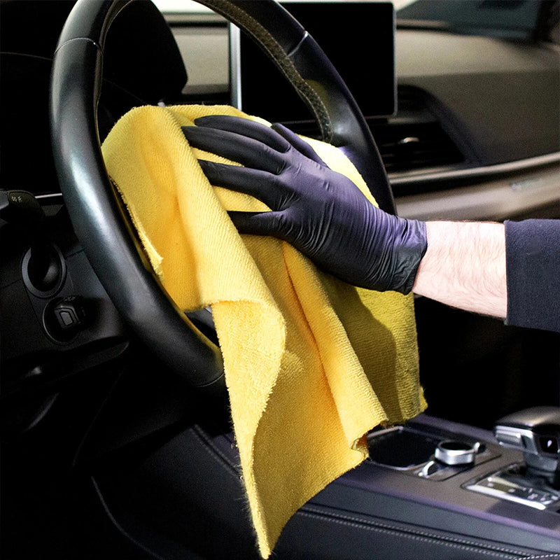 Wholesale Pack 350Gsm Microfiber Car Wash Care Detailing Towel Dual Pile Short Long Car Drying Cleaning Towel
