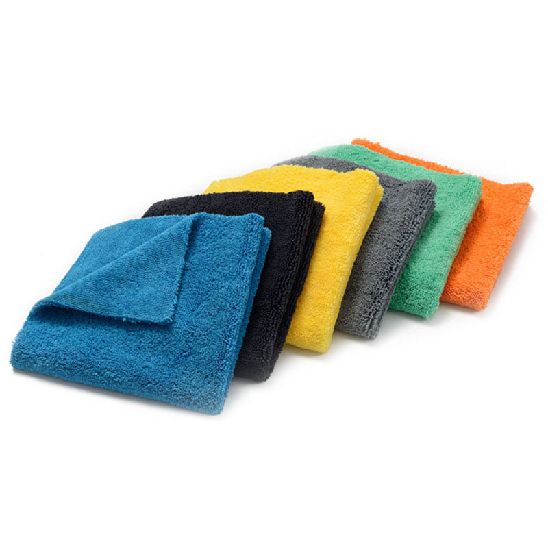 Wholesale Pack 350Gsm Microfiber Car Wash Care Detailing Towel Dual Pile Short Long Car Drying Cleaning Towel