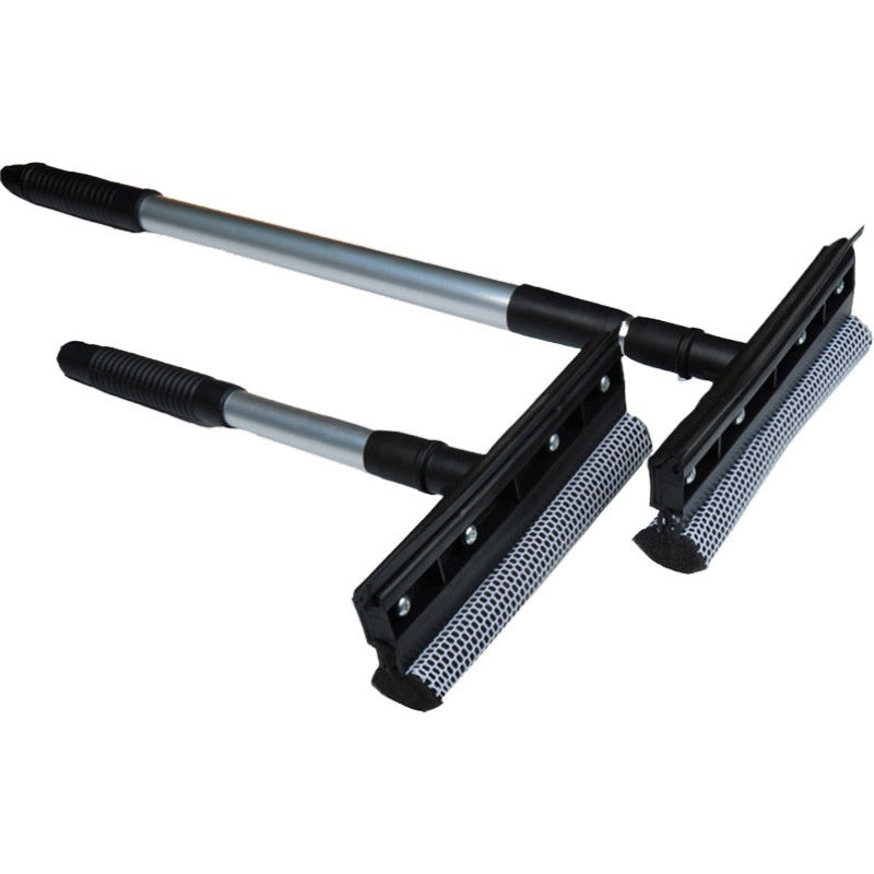 Double-Sided Retractable Wiper with Aluminum Handle Car Wash Multifunctional Glass Cleaning Tool Window Scraper Squeegee